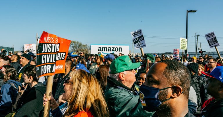 Amazon argues that the National Labor Relations Board is unconstitutional