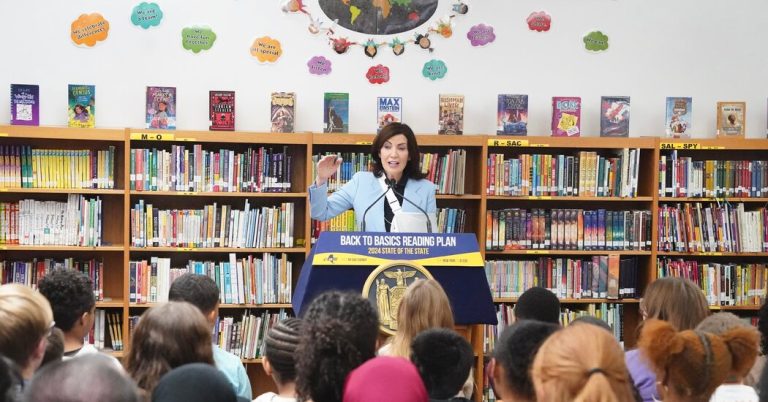 As literacy lags, Hochul suggests changing the way schools teach reading