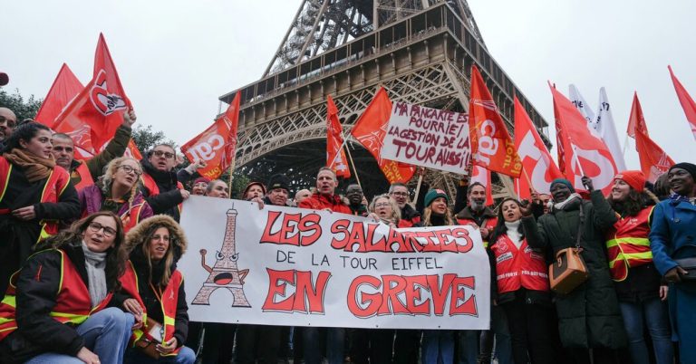 Eiffel Tower closed due to strike for 4th day