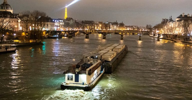 In France, the future arrives on a barge