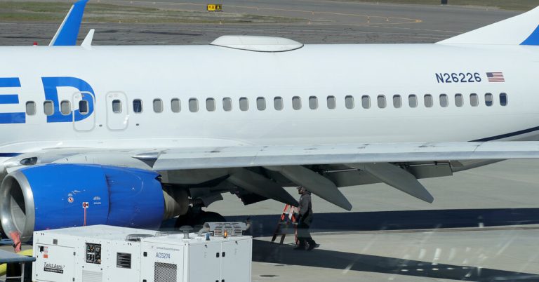 United Airlines flight missing exterior panel lands safely