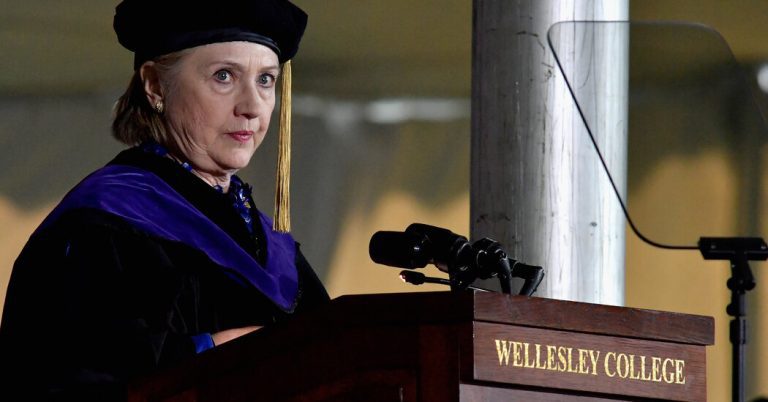 Hillary Clinton's return to Wellesley met with protests and calls for a ceasefire