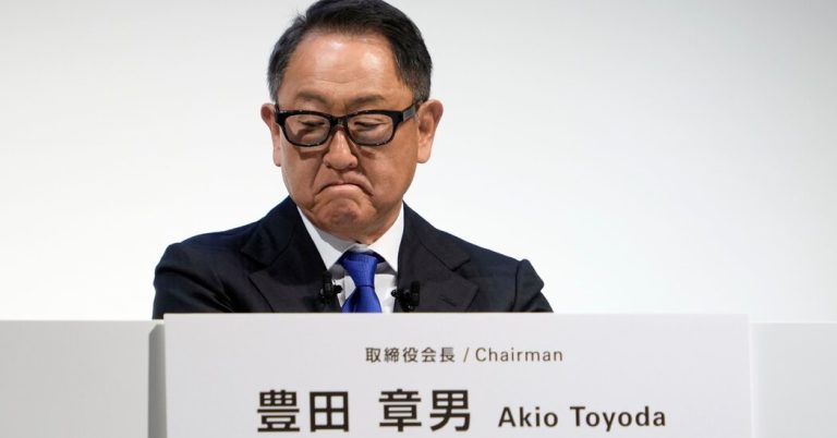 Investor Support for Toyota Chairman Akio Toyoda Tumbles