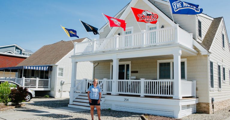 What's the deal with all the flags on the Jersey Shore?