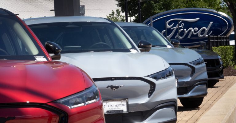 Ford and General Motors report sales growth, especially for EVs