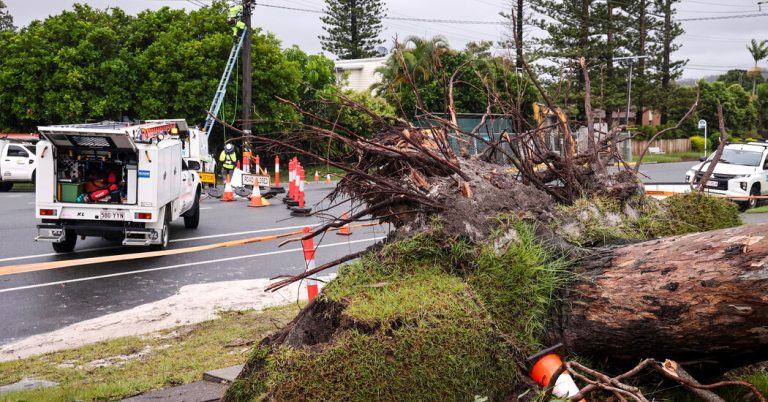 Alfred, no longer a cyclone, makes land in Australia