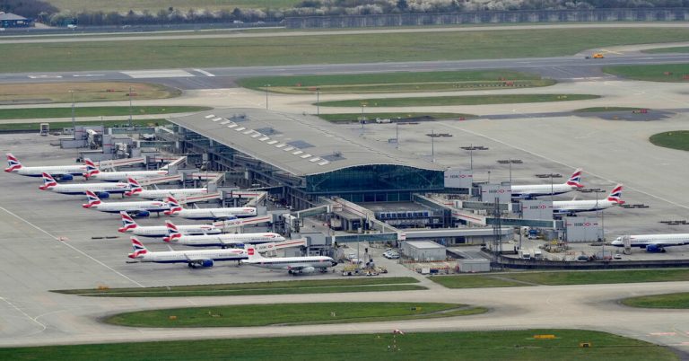 UK anti -terrorism police investigating fire near Heathrow